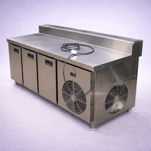 Pizza topping counter with under chiller Customised view