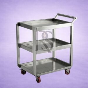 24x15 Stainless Steel 3-Tier Utility Trolley