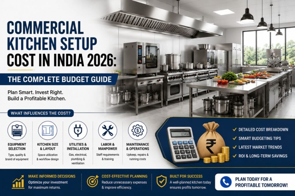 Commercial Kitchen Setup Cost in India 2026: The Complete Budget Guide